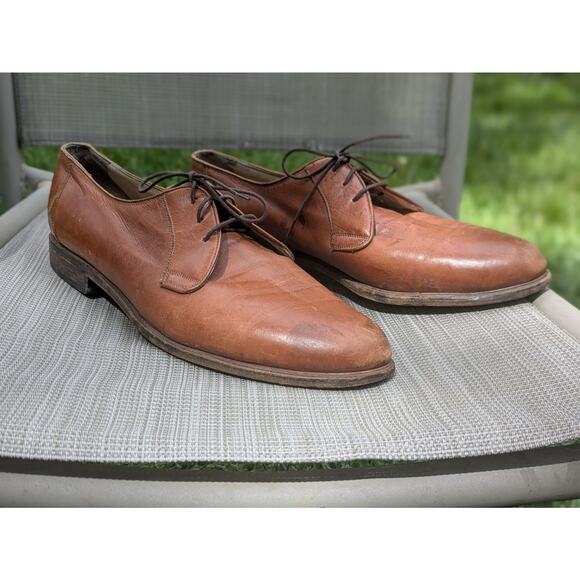 BALLY Men\'s Loafers/Lace Up Dress Shoes Size 10 Brown Light Weight Garfield main image 6